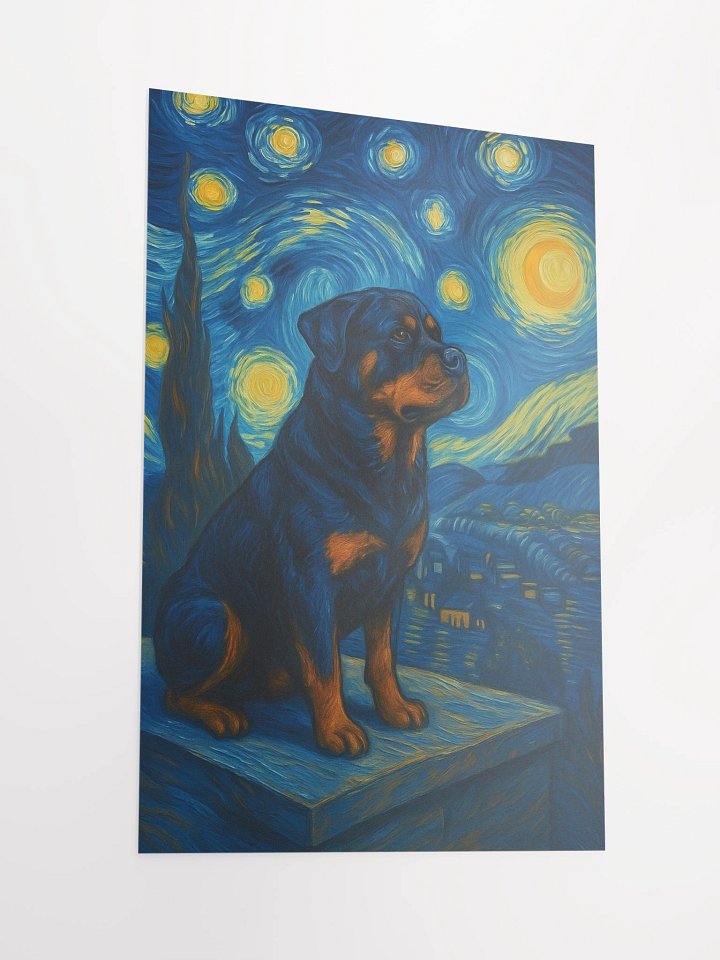 Rottweiler Starry Night Poster product image (5)