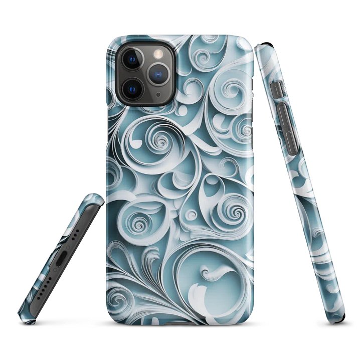 Swirling Blue Paper Quill iPhone® Snap Case product image (2)