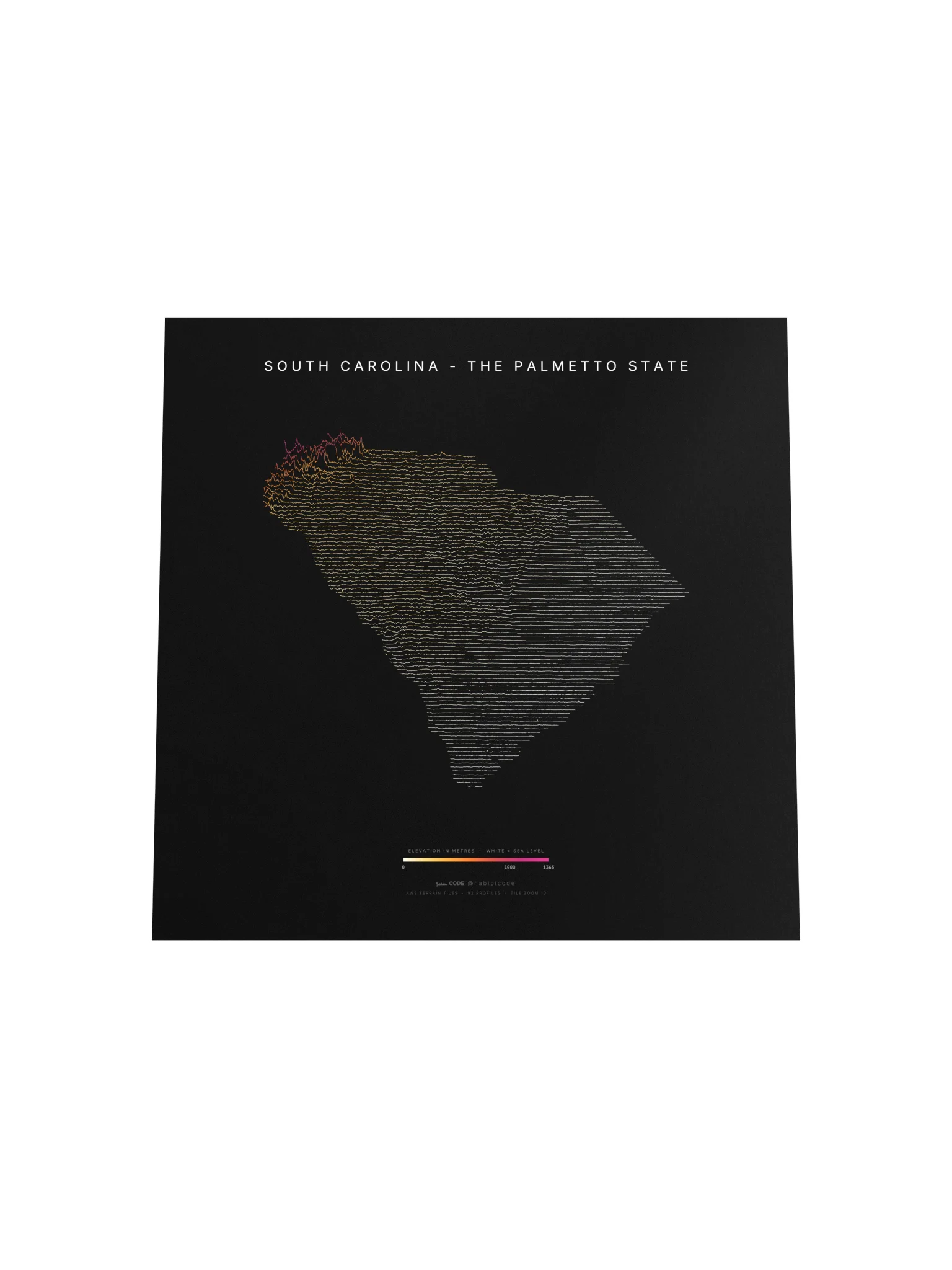 Ridgeline Poster - South Carolina product image (4)
