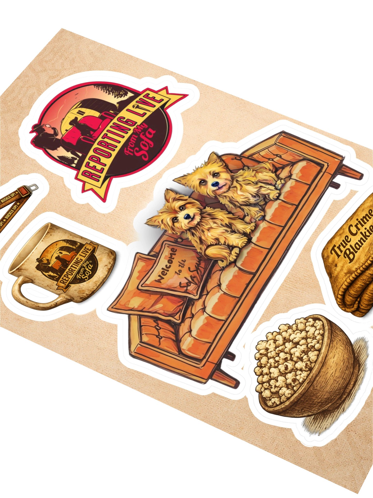 Sofa Squad Adventure Sticker Sheet product image (2)