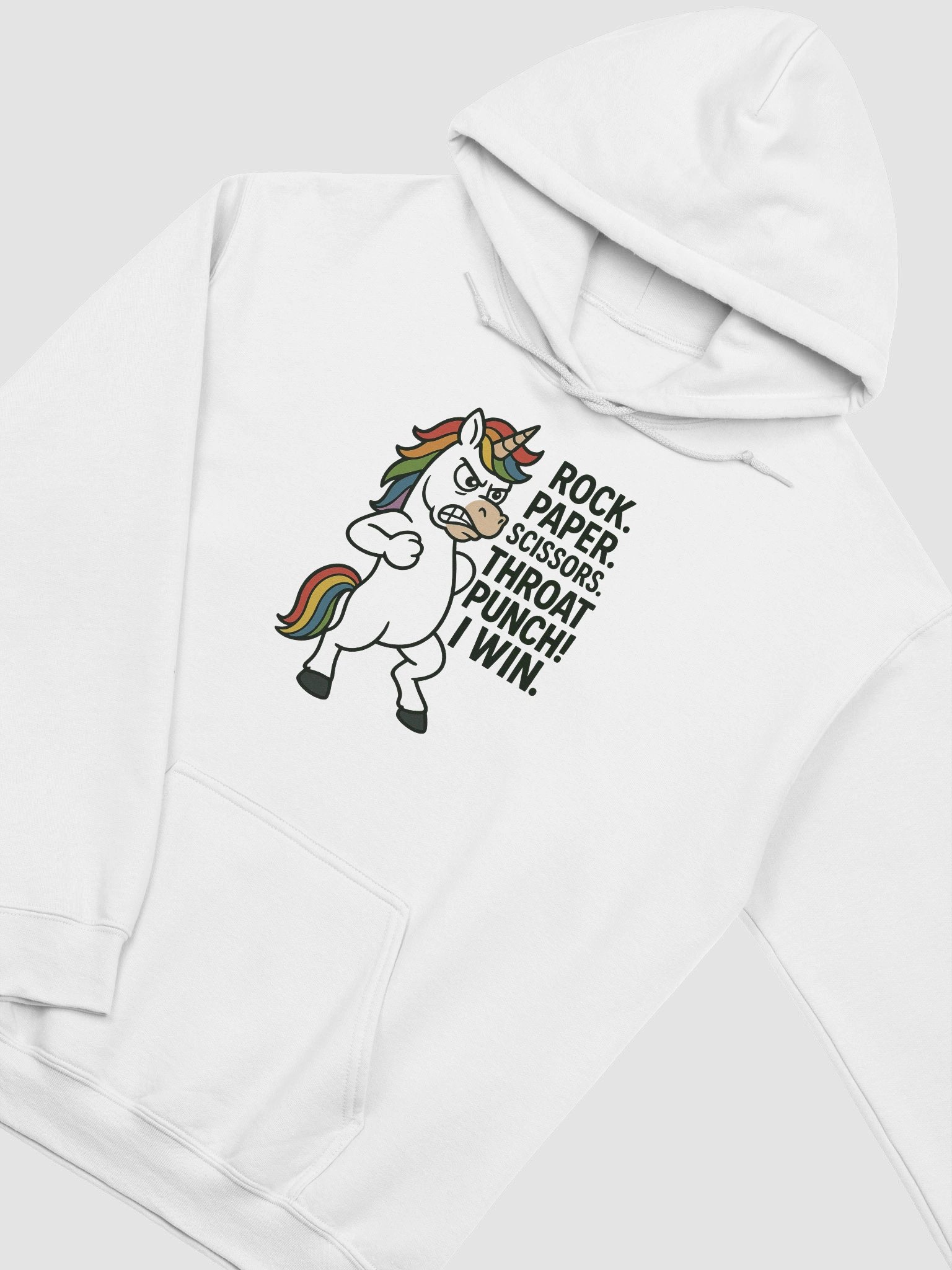 Rock. Paper. Scissors. THROAT PUNCH! - Hoodie product image (2)