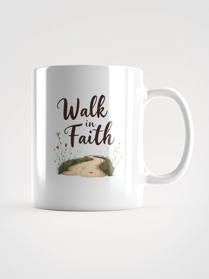Faithful Path White Glossy Mug product image (3)