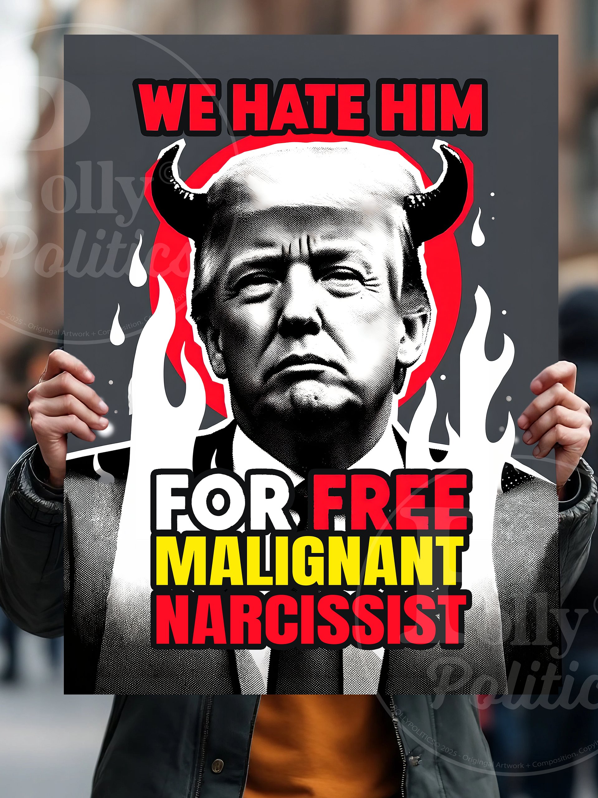 Malignant Narcissist Protest Sign product image (2)