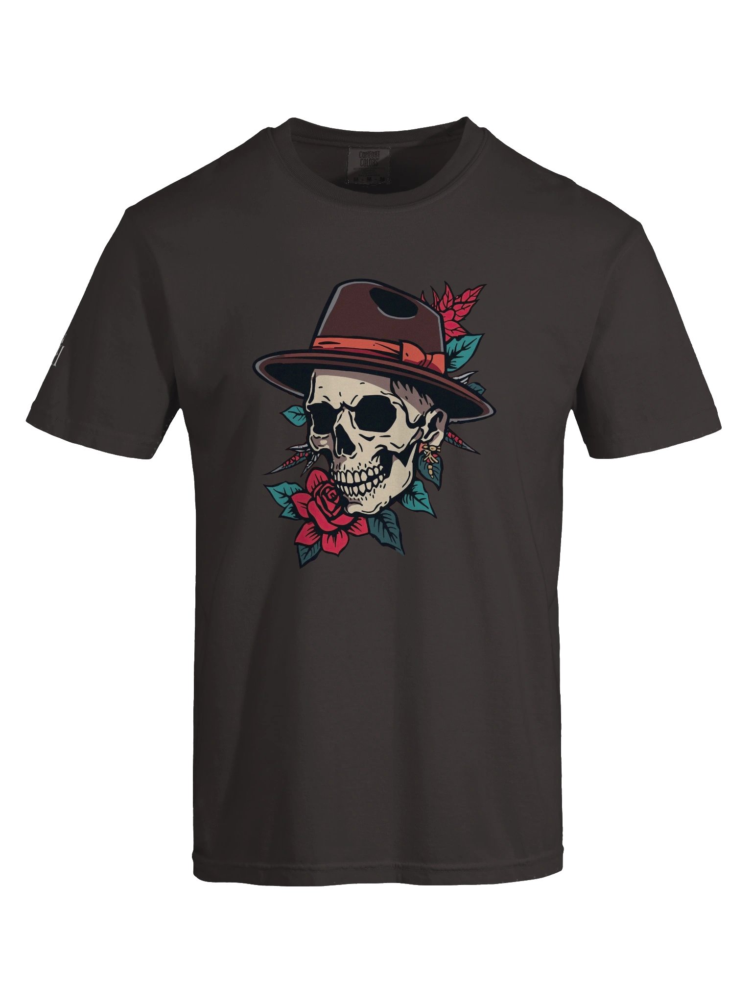 Old School Noir: Crimson Rose & Fedora Skull product image (28)