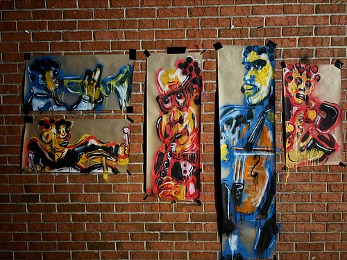 If we don’t stop playing we can be distracted forever. By Akshay Ramsewak (spray paint and acrylic on paper)
.
.
.
.
.
#young...