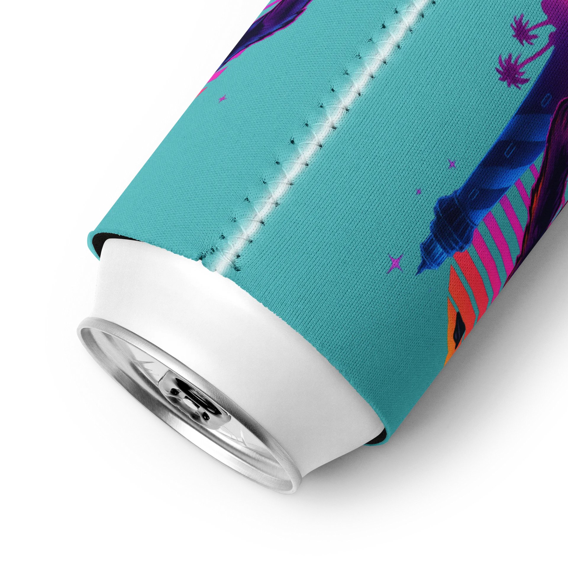 THE SYNTHWAVE SIPPER (TEAL) 12OZ REGULAR OR 12OZ SLIM COOZIE product image (18)