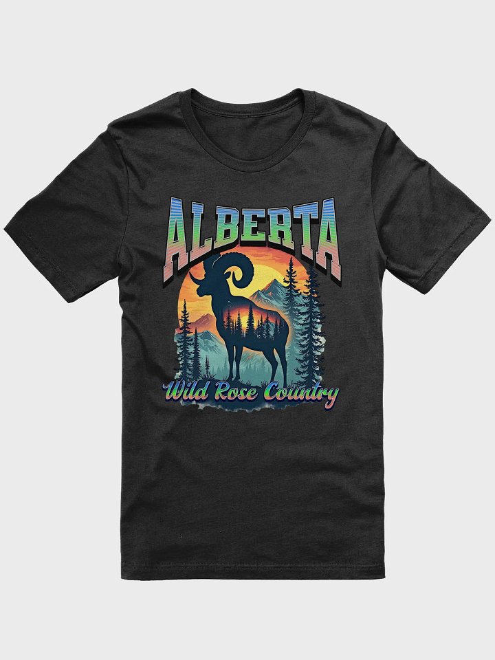 Alberta Wild Rose Country Rocky Mountain Bighorn Sheep Softness Unisex T-Shirt product image (1)
