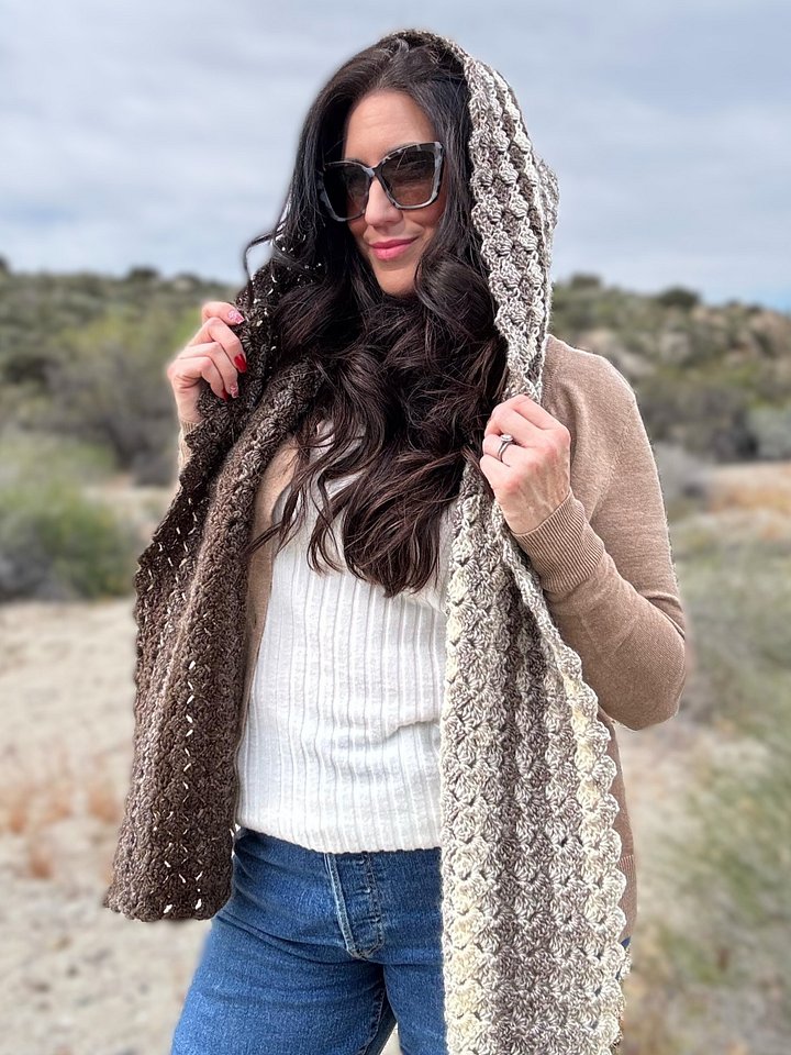 Sweet Stripes Hooded Scarf product image (1)