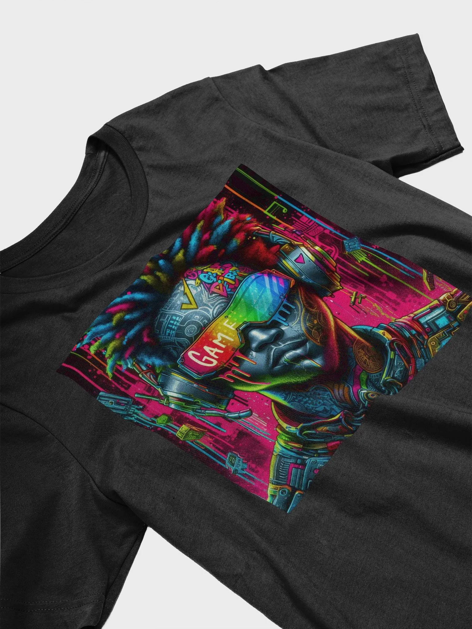 Splash Game Vibe Check Cyberpunk Tee product image (26)