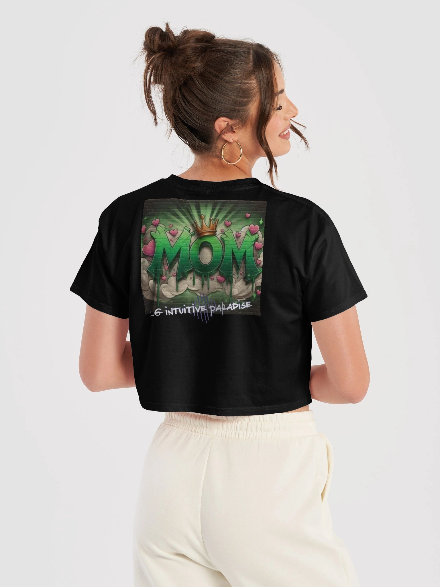 Retro Alien Graffiti Crop Top product image (6)