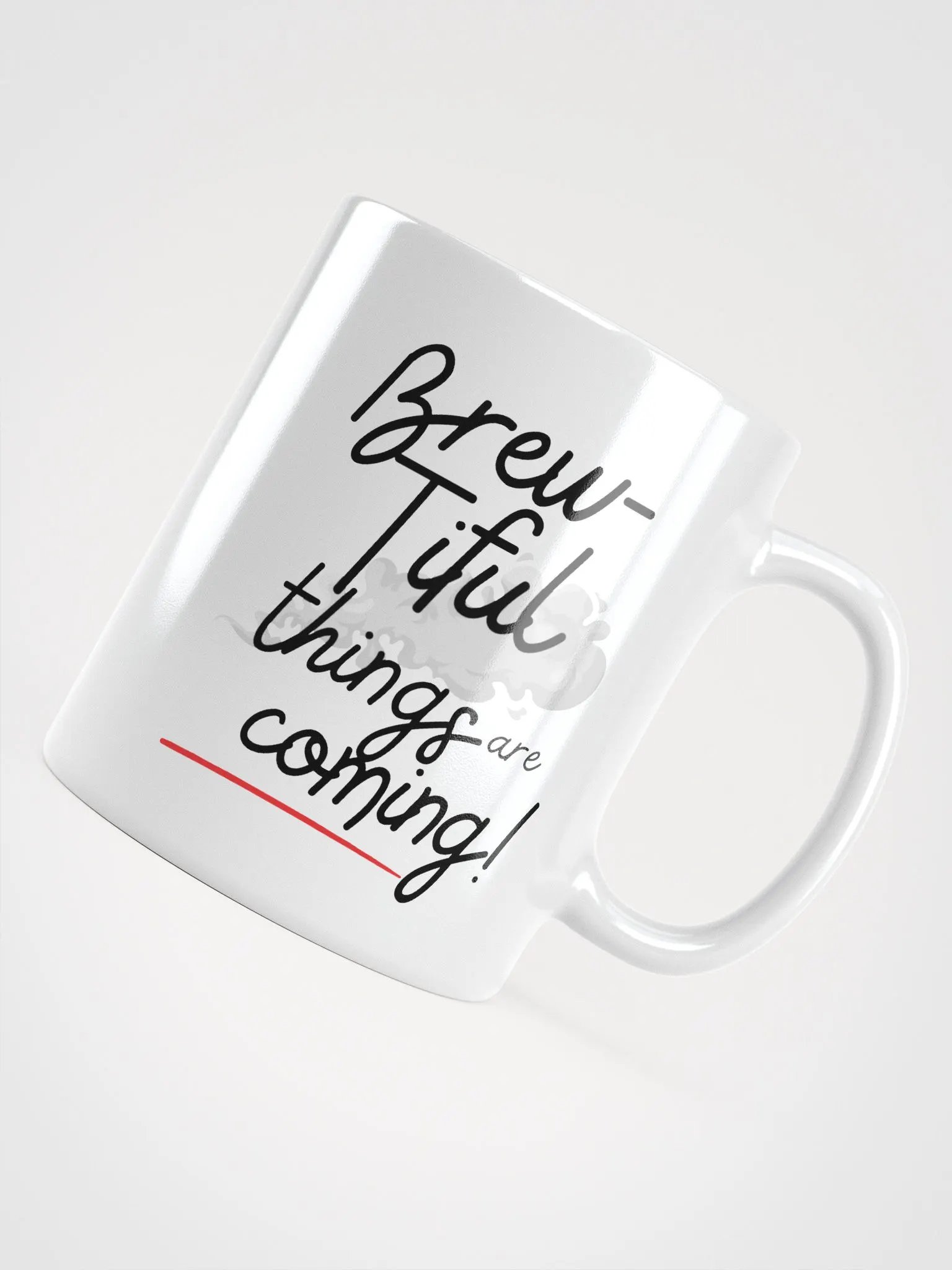 BREWTIFUL THINGS ARE COMING MUG product image (8)