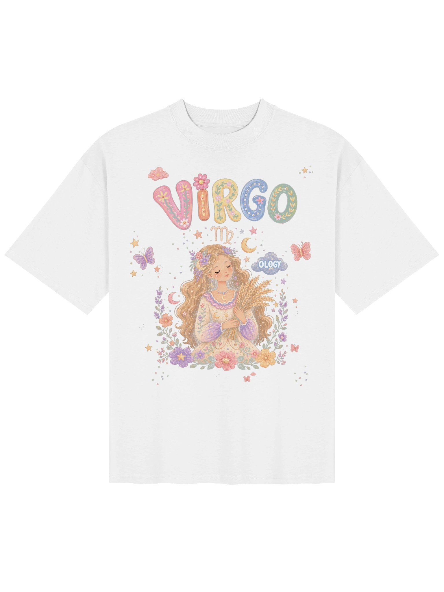 Virgo Astro Pop Oversized Tee product image (2)
