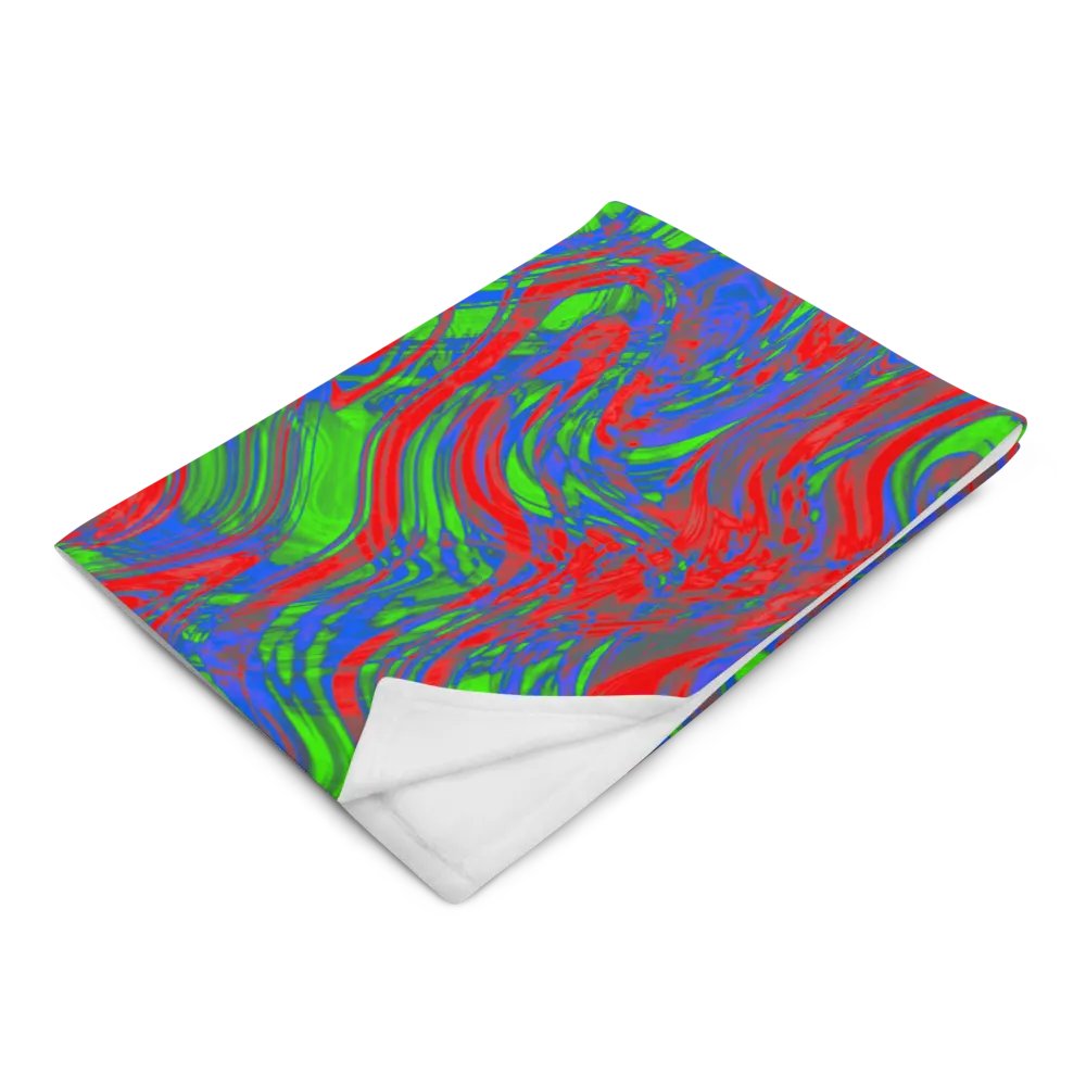 Techno Pattern Throw Blanket | Rave Pattern Throw Blanket product image (3)