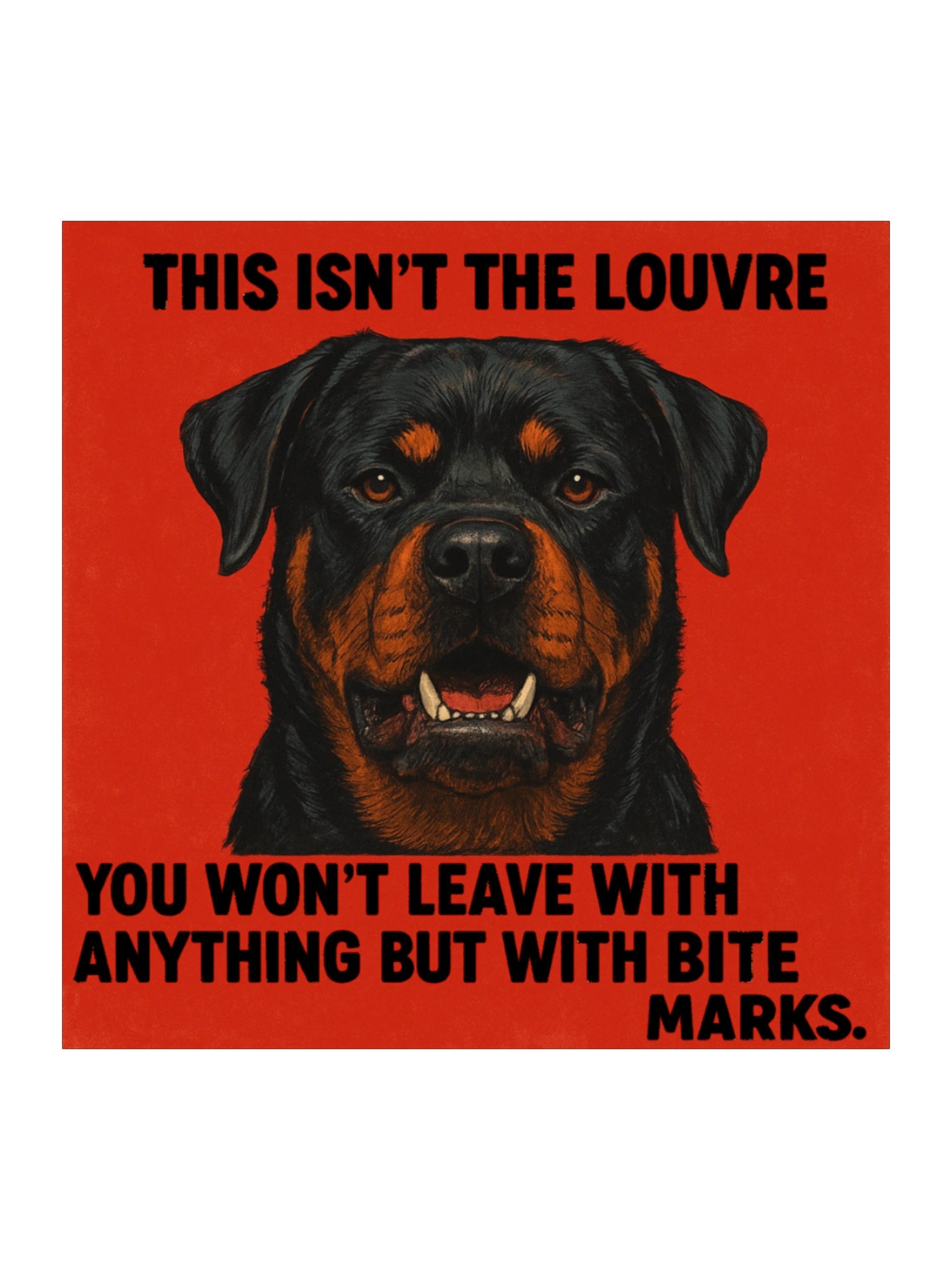 Rottweiler Bite Marks Sticker product image (1)