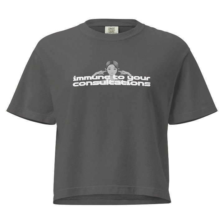 Immune to Your Consultations Women's Box Tee product image (1)