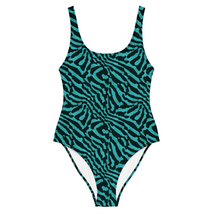 Teal Zebra Swimsuit product image (2)