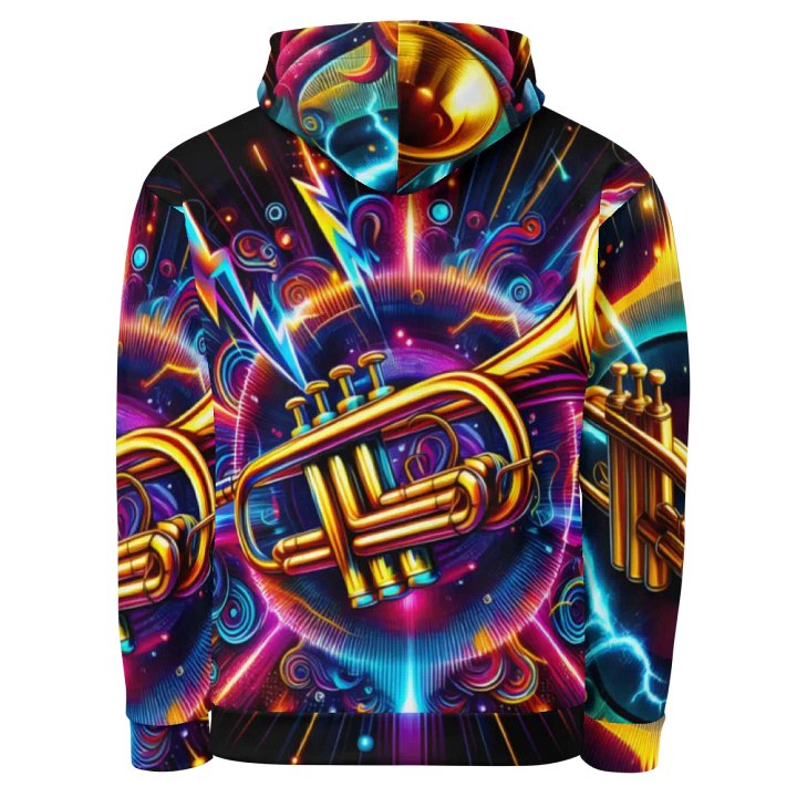 Trumpet Musical Instrument - All-Over Unisex Hoodie #6 product image (2)