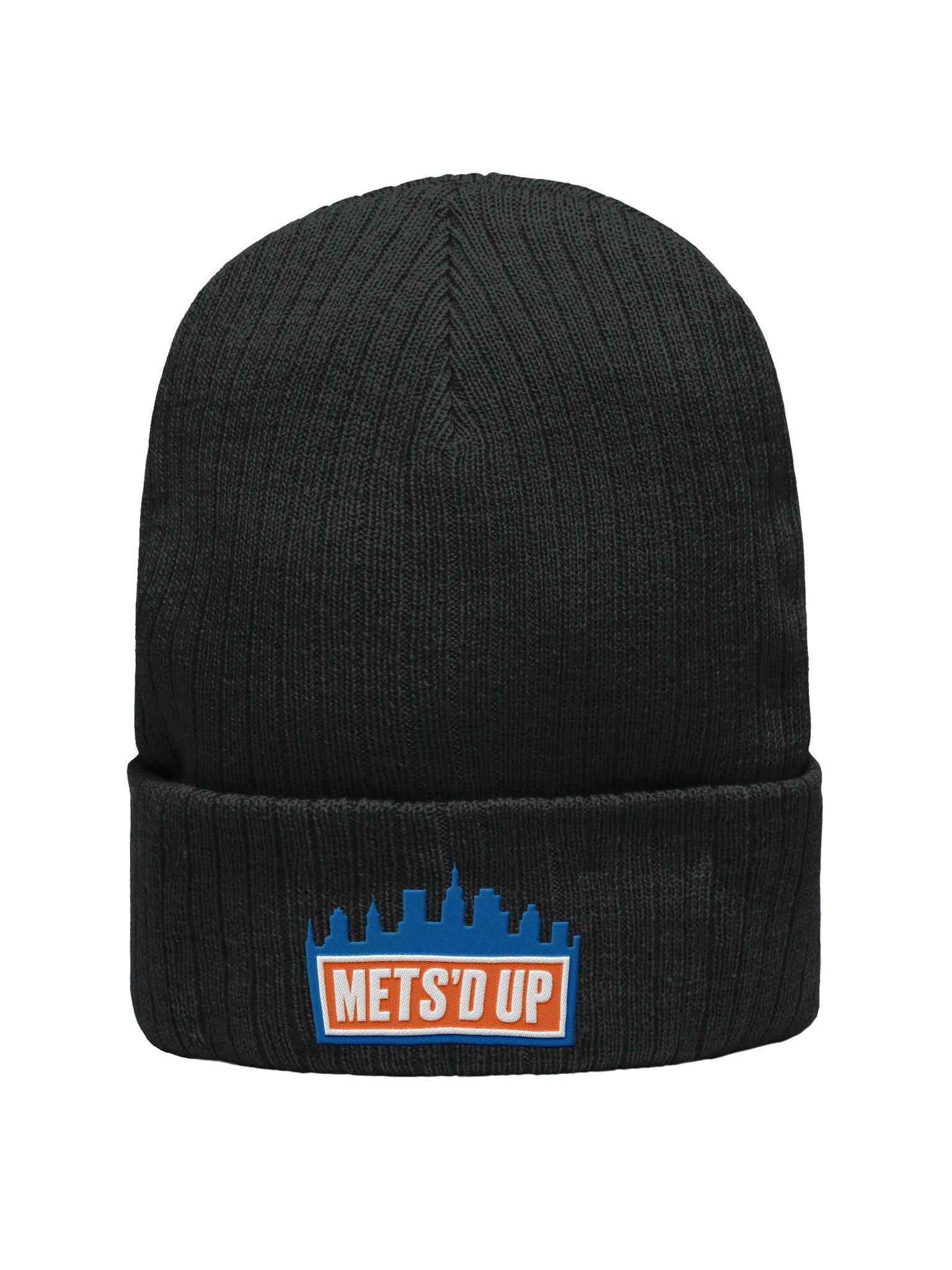 Blue City Ribbed Knit Beanie product image (1)