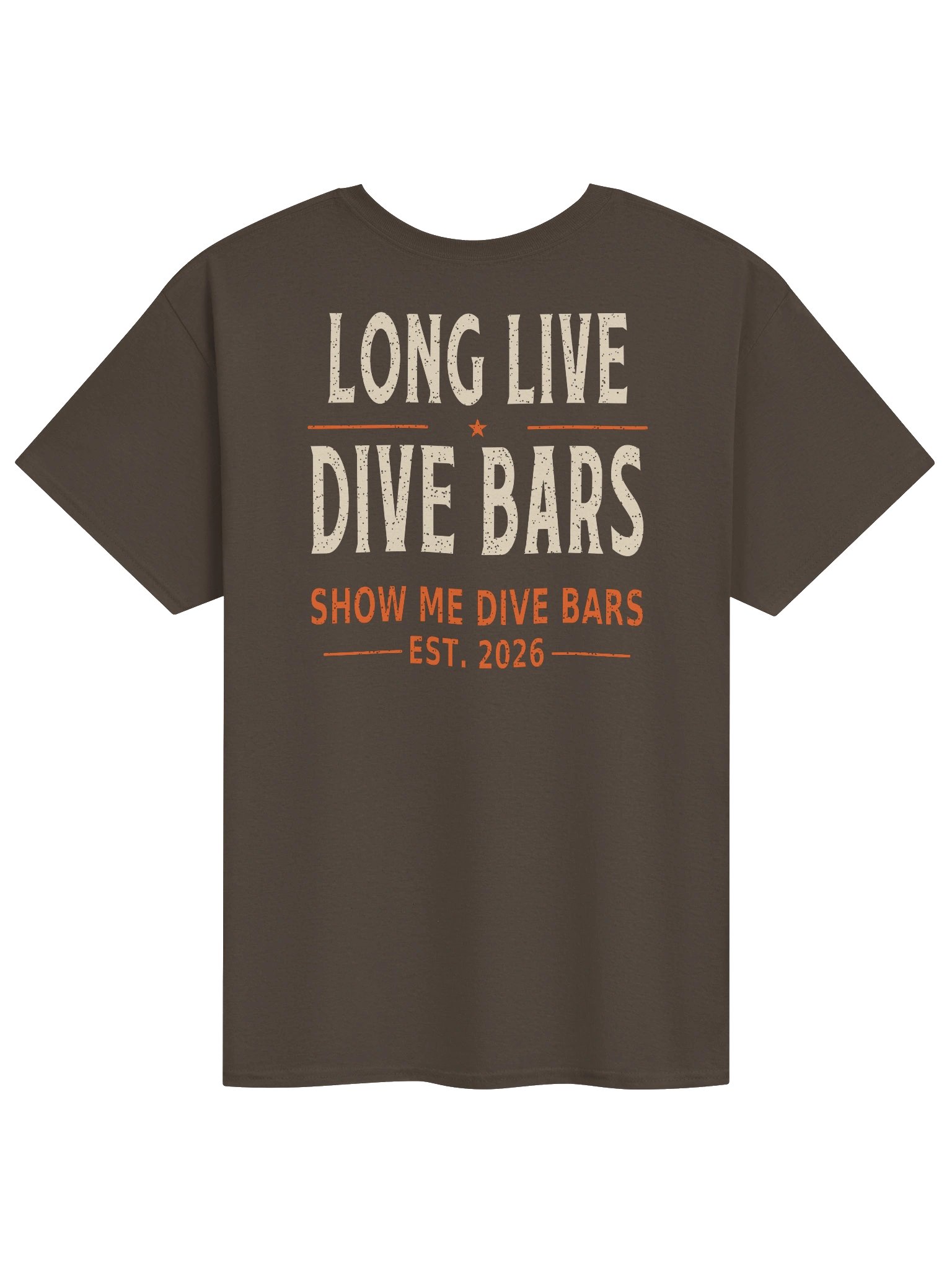 Long Live Dive Bars Tee — Brown product image (2)
