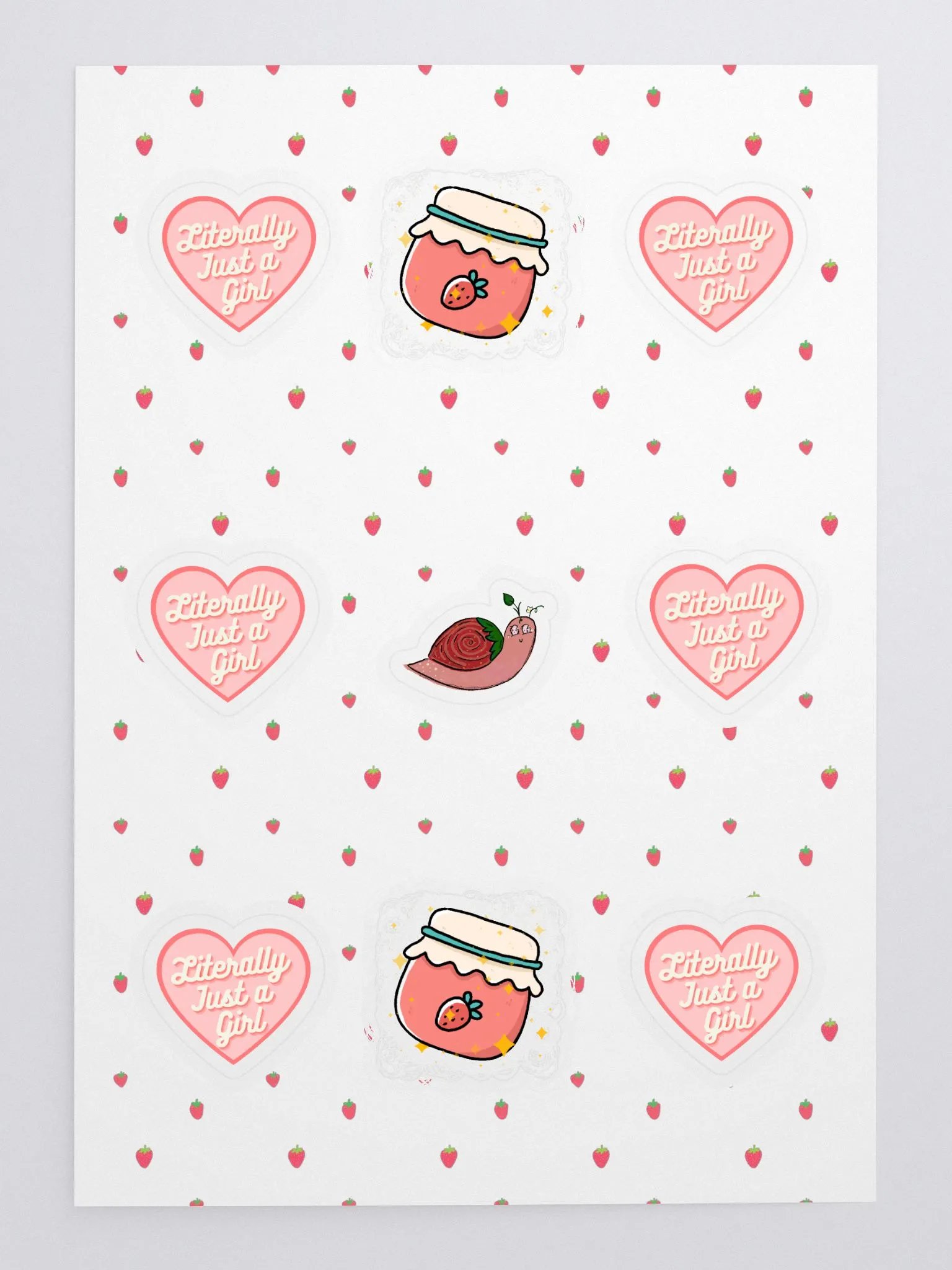 Just a Girl Sticker Sheet product image (3)