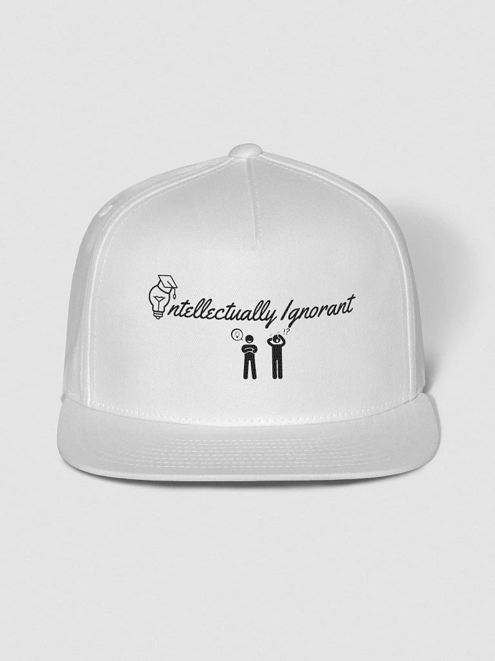 Intellectually Ignorant Black logo Snapback hat product image (1)