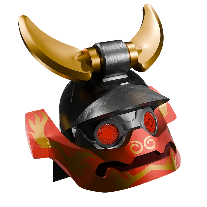 Ninjago Samurai X Helmet - 3D printable model files product image (1)