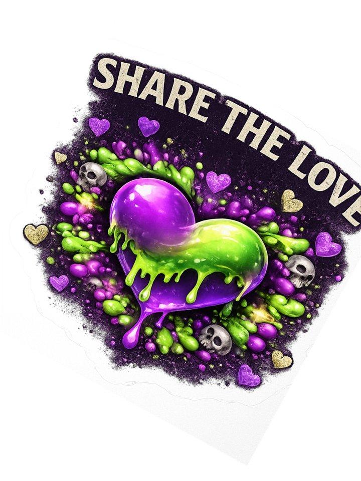 Vibrant Love Drip Stickers product image (2)