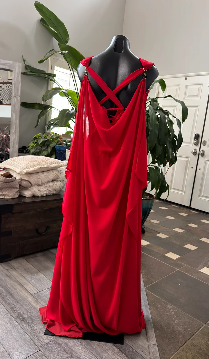 Vampire Bride Inspired Chiffon Fantasy Gown - MADE TO ORDER product image (2)