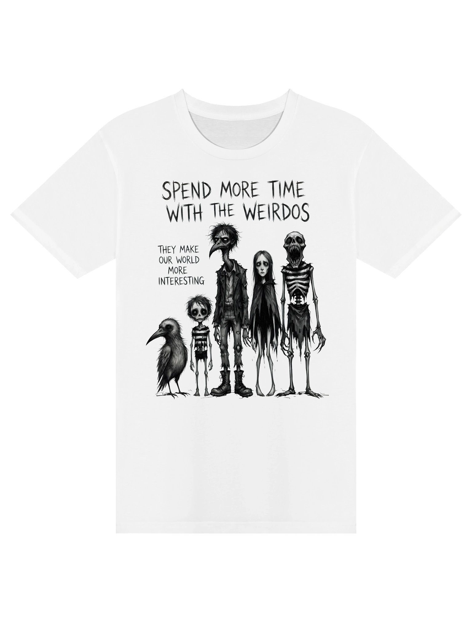 Spend More Time With The Weirdos Gothic T-Shirt product image (26)