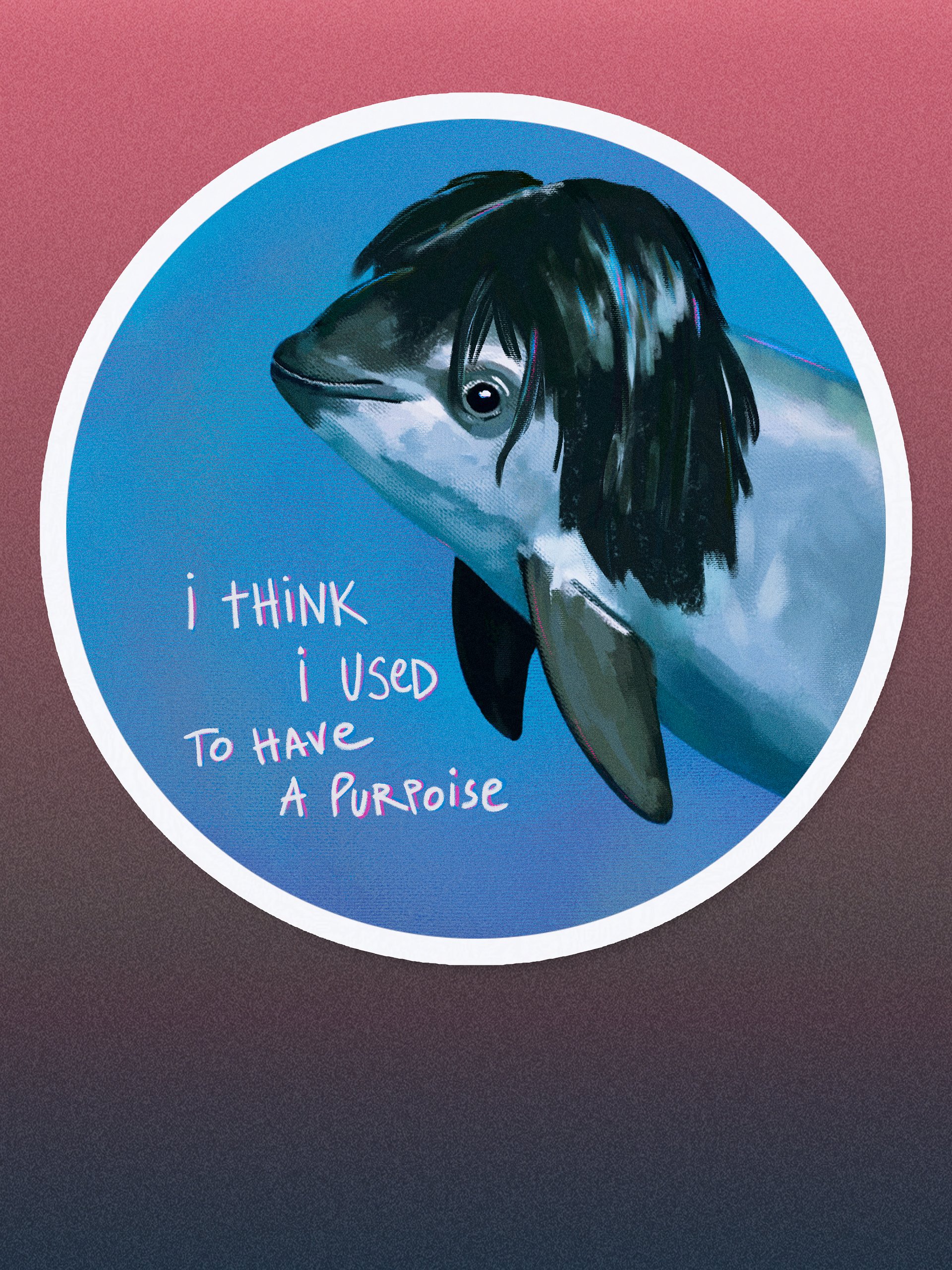 i think i used to have a purpoise // magnet product image (1)