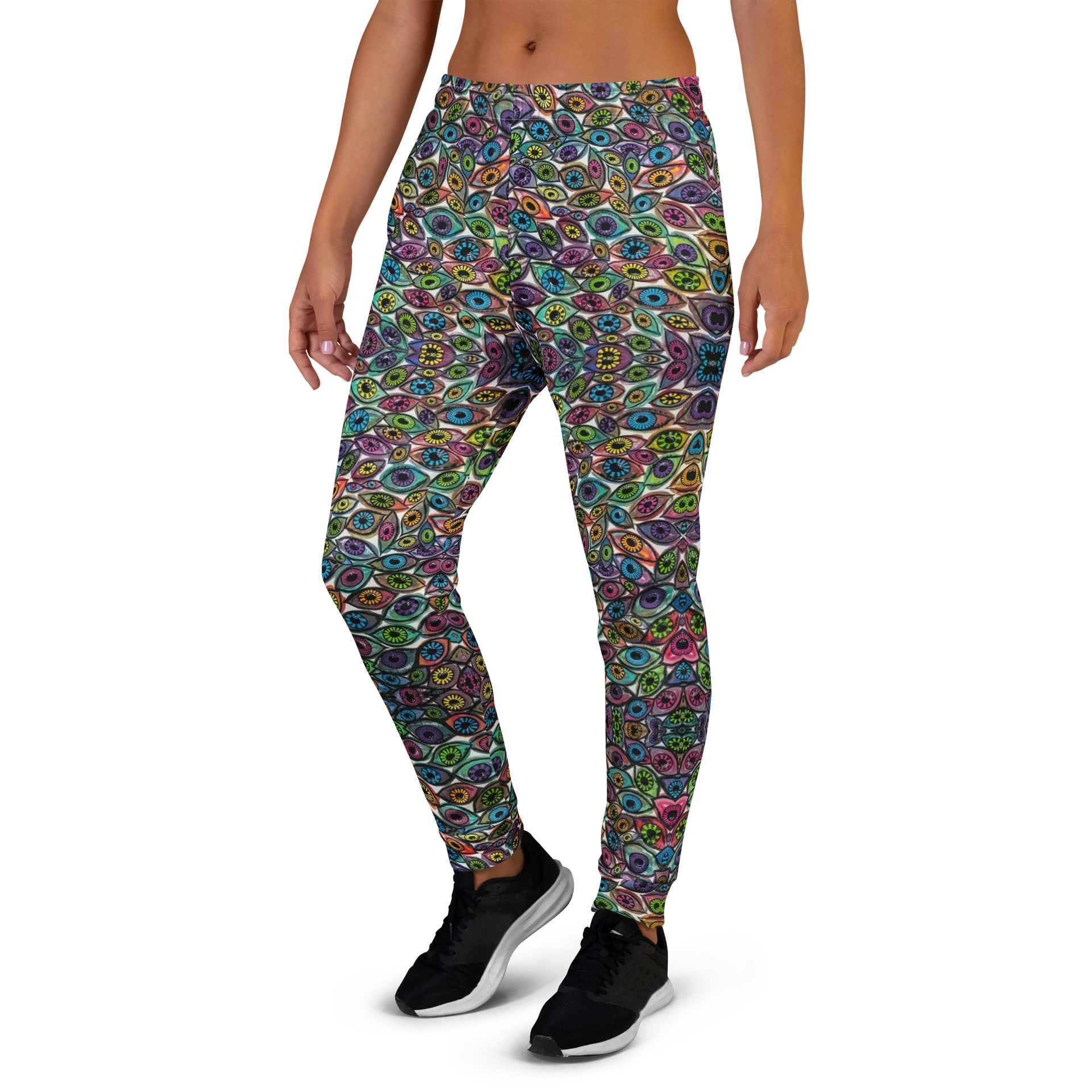 Women's Colorful Eyes Recycled Jogger Pants | Eye See You Too product image (3)