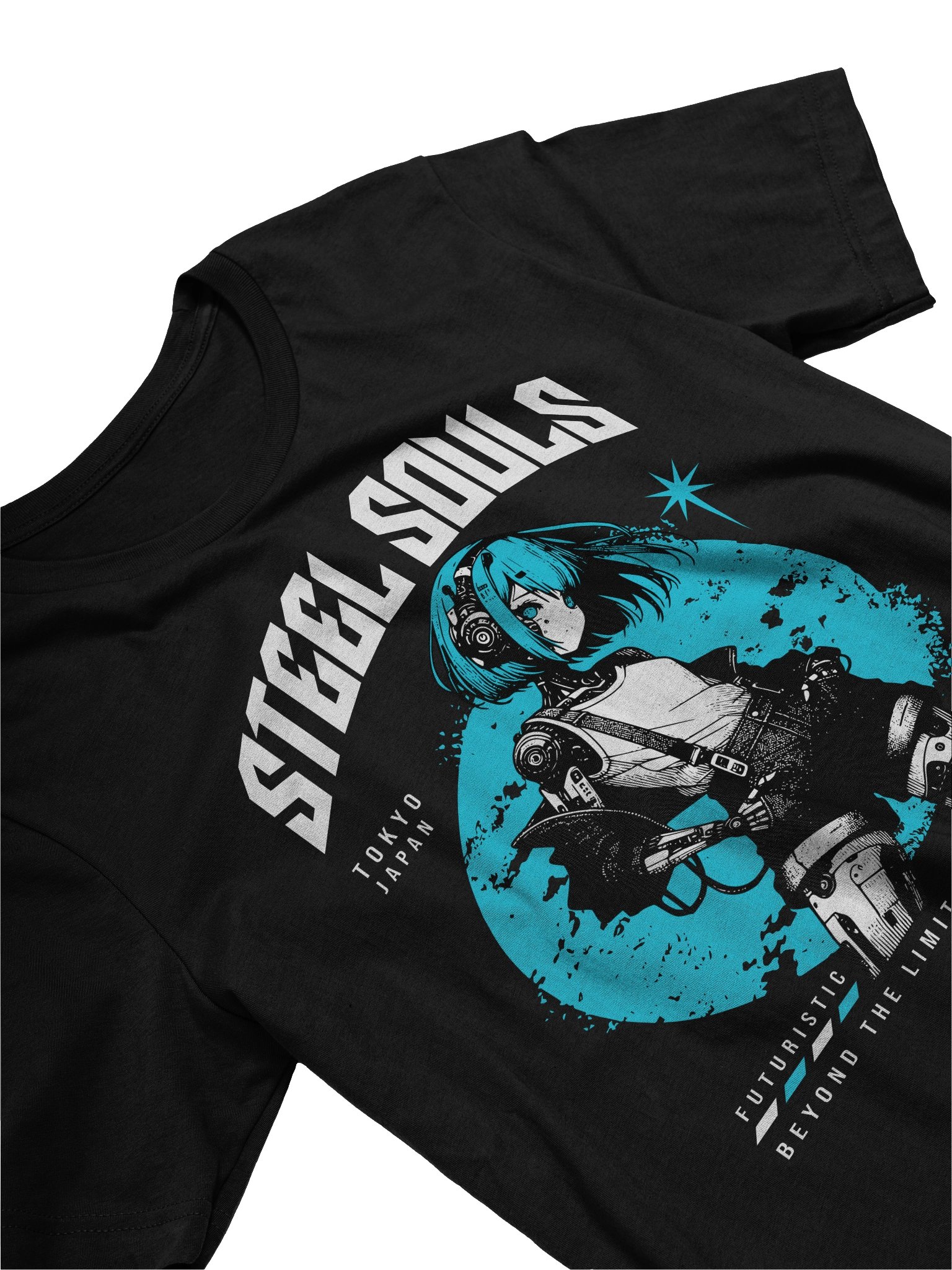 Trendy Anime Girl Cyborg Aesthetic T-Shirt for Manga Fans product image (21)