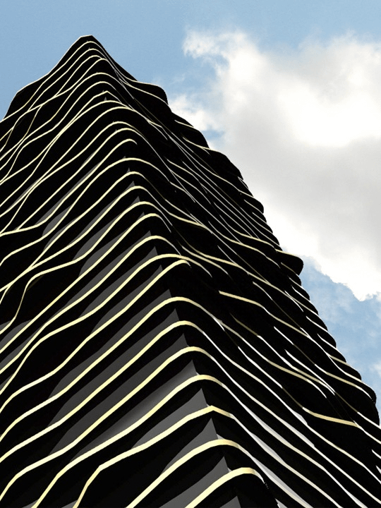Liquid Architecture Parametric Tower Facade Design Grasshopper Rhino ...