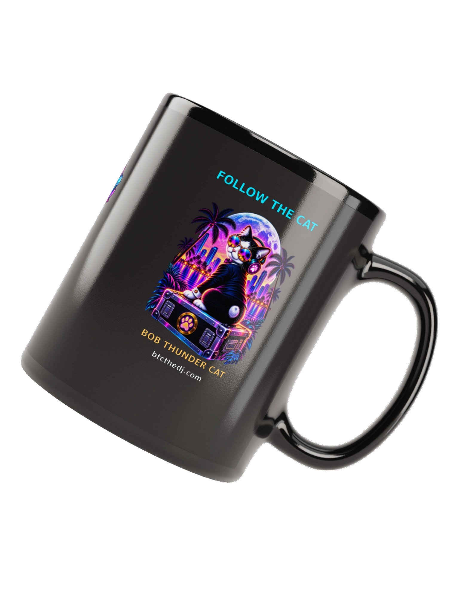 DJ BTC – Bob Thunder Cat Neon Nights Mug product image (12)
