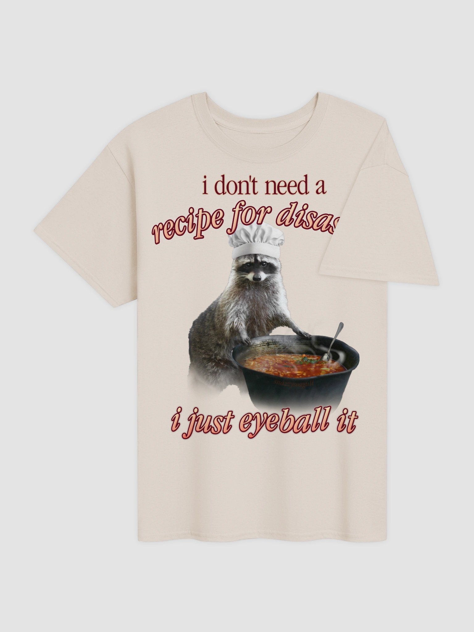 Recipe for Disaster Raccoon T-shirt product image (5)