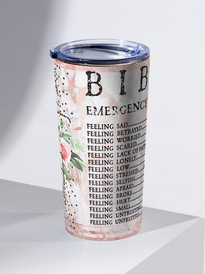 Bible Verse 20oz Stainless Steel Tumbler product image (2)