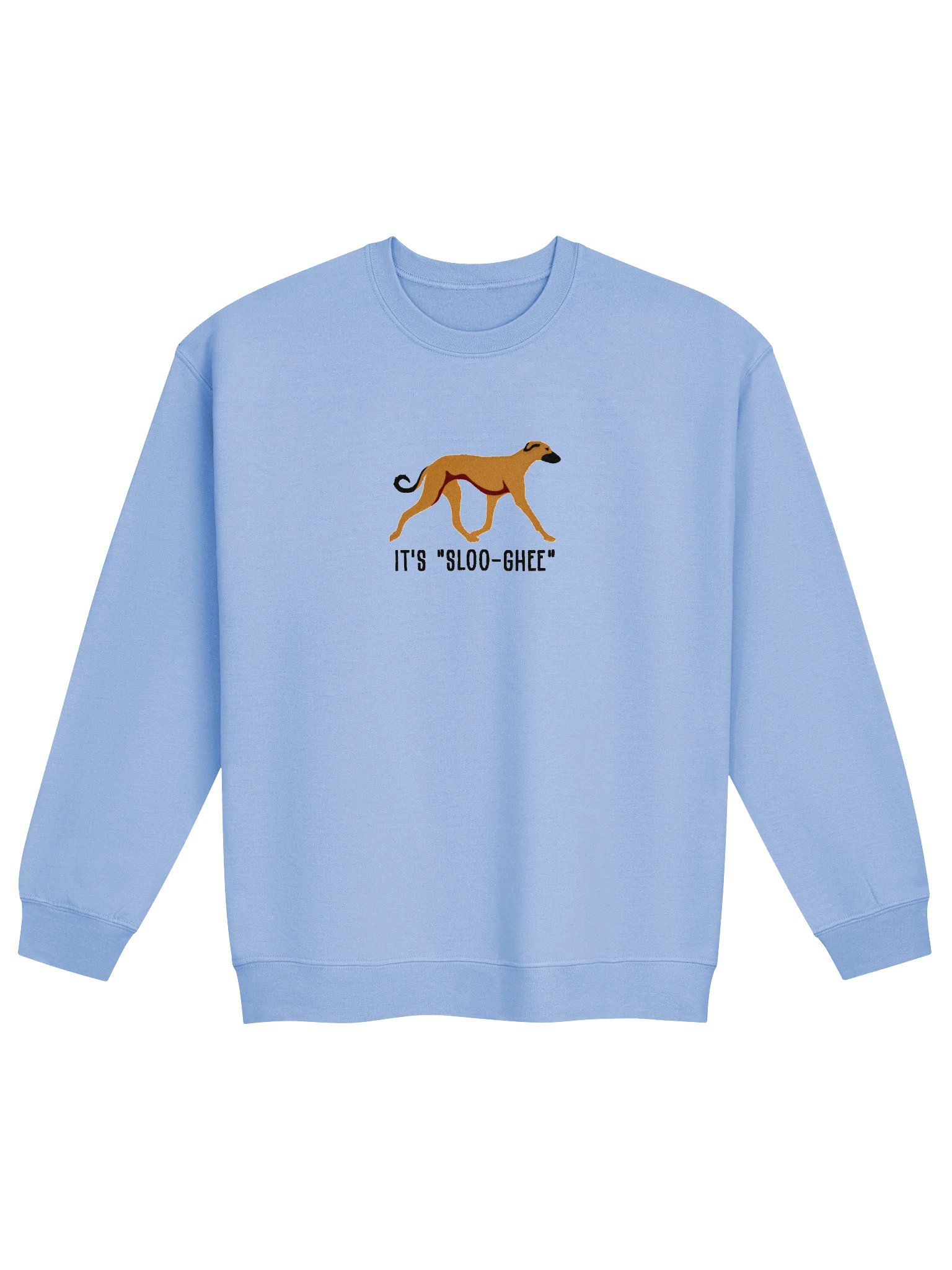 It's Sloo-Gee Sweatshirt(Embroidered) of a Sloughi(Tan) product image (4)