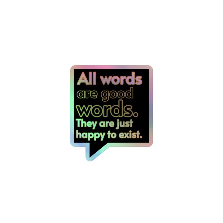 All words are good words. product image (1)