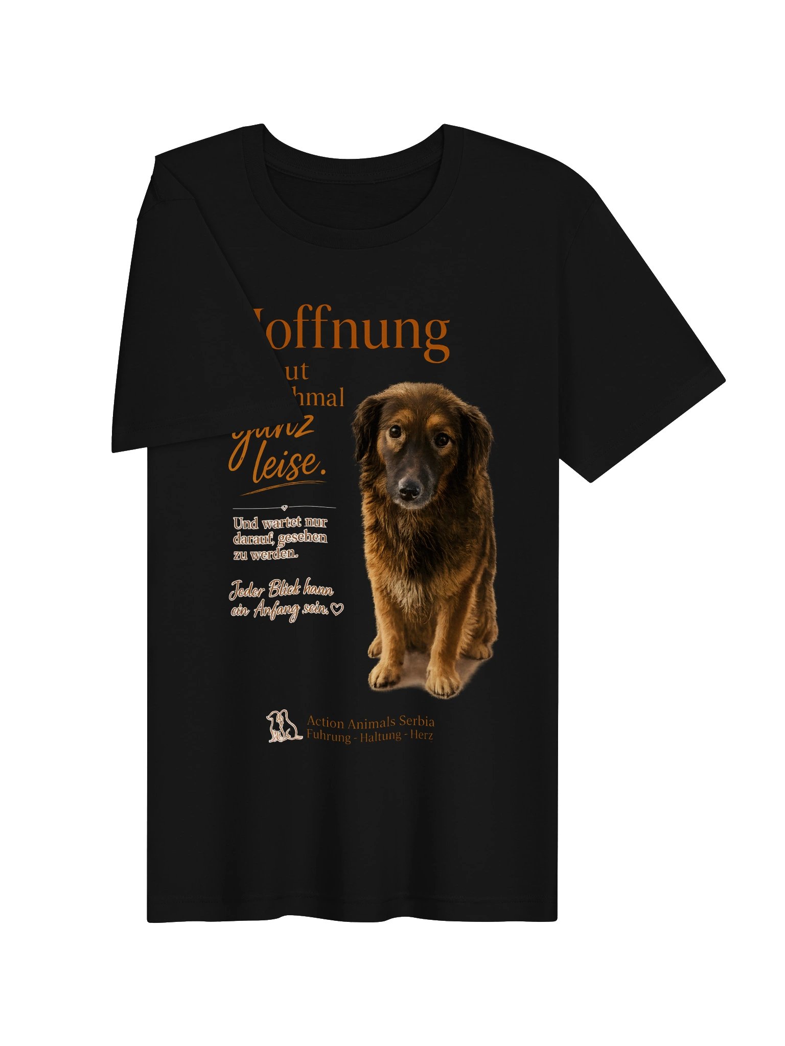 Hoffnung schaut manchmal ganz leise – Bella+Canvas Unisex Supersoft T-Shirt product image (3)