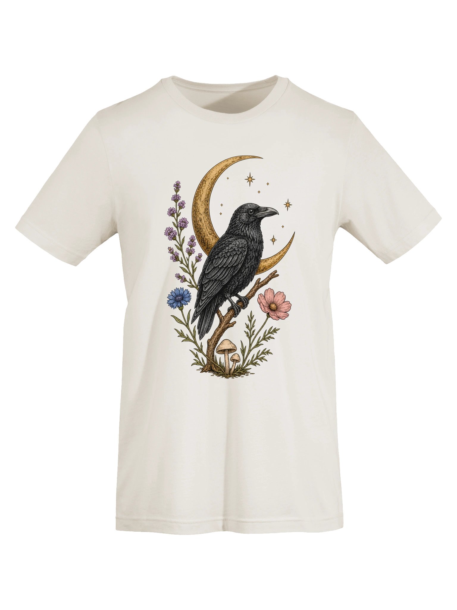 Moonlit Raven Botanical T-Shirt product image (5)