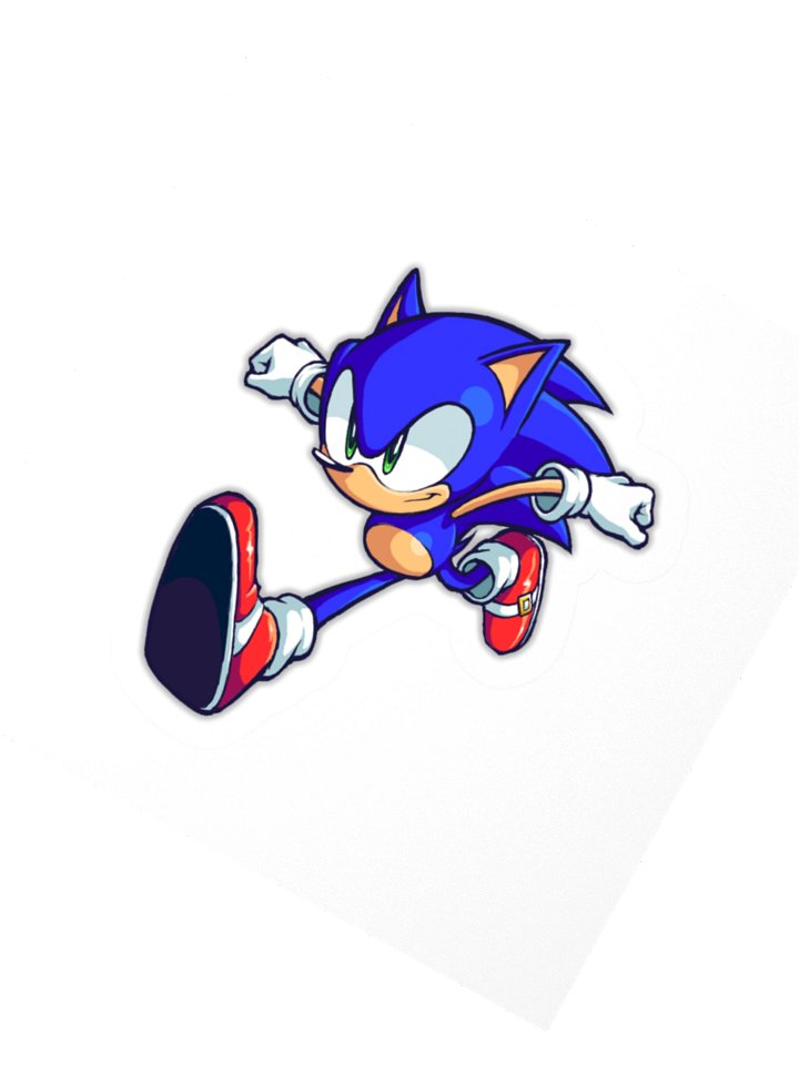 Sonic Running Kiss Cut Sticker product image (2)