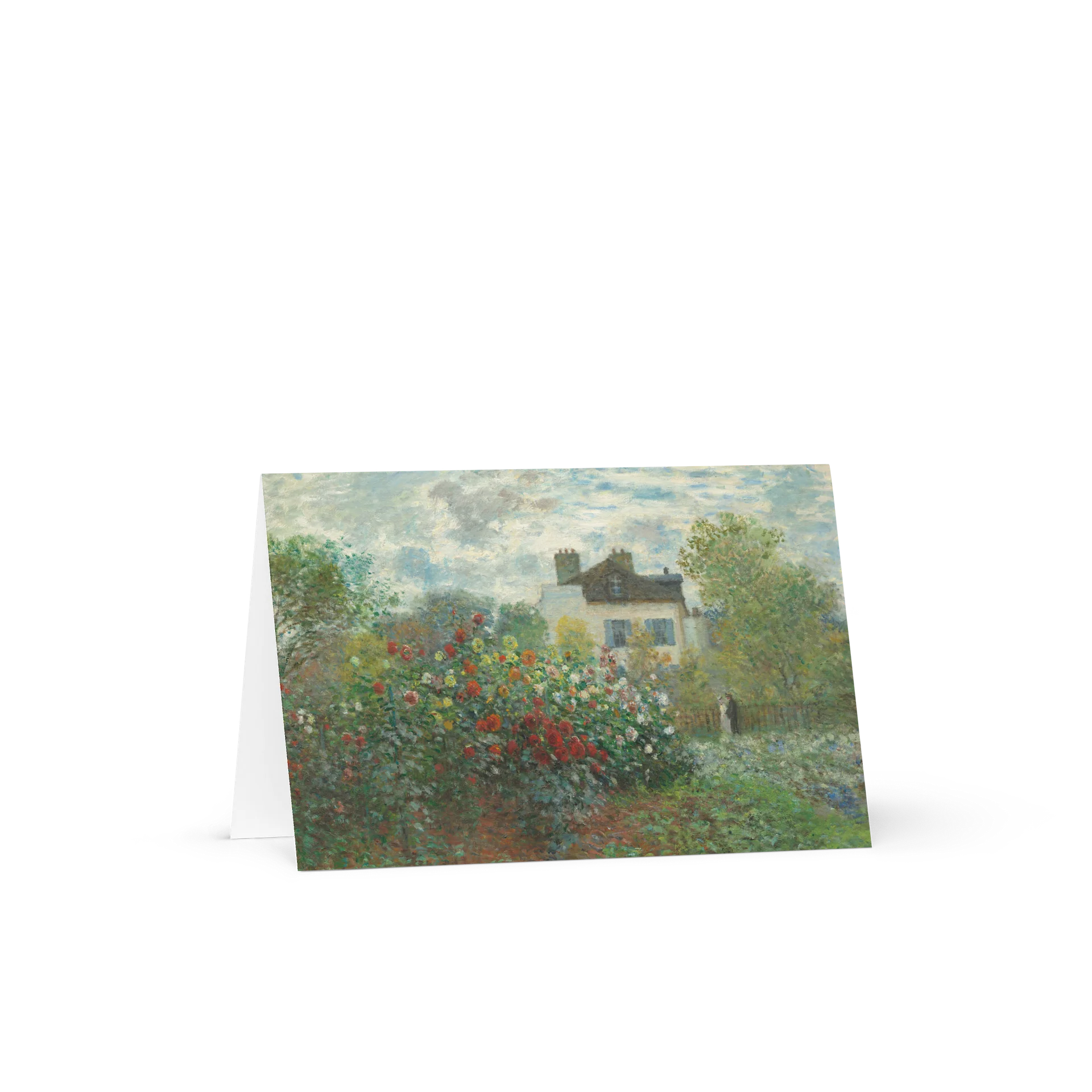 The Artist's Garden in Argenteuil (A Corner of the Garden with Dahlias) Greeting Card product image (2)