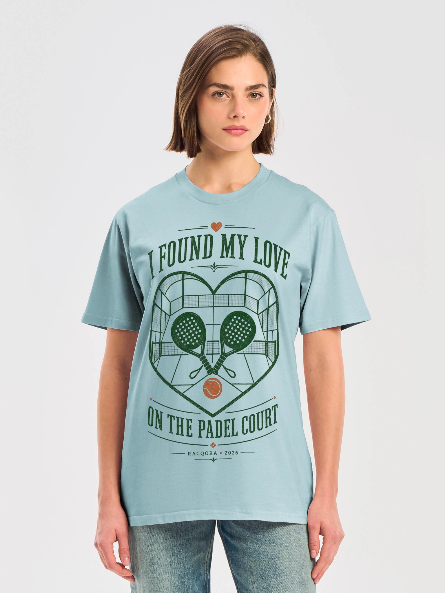 I Found My Love on the Padel Court Heavyweight Tee product image (9)