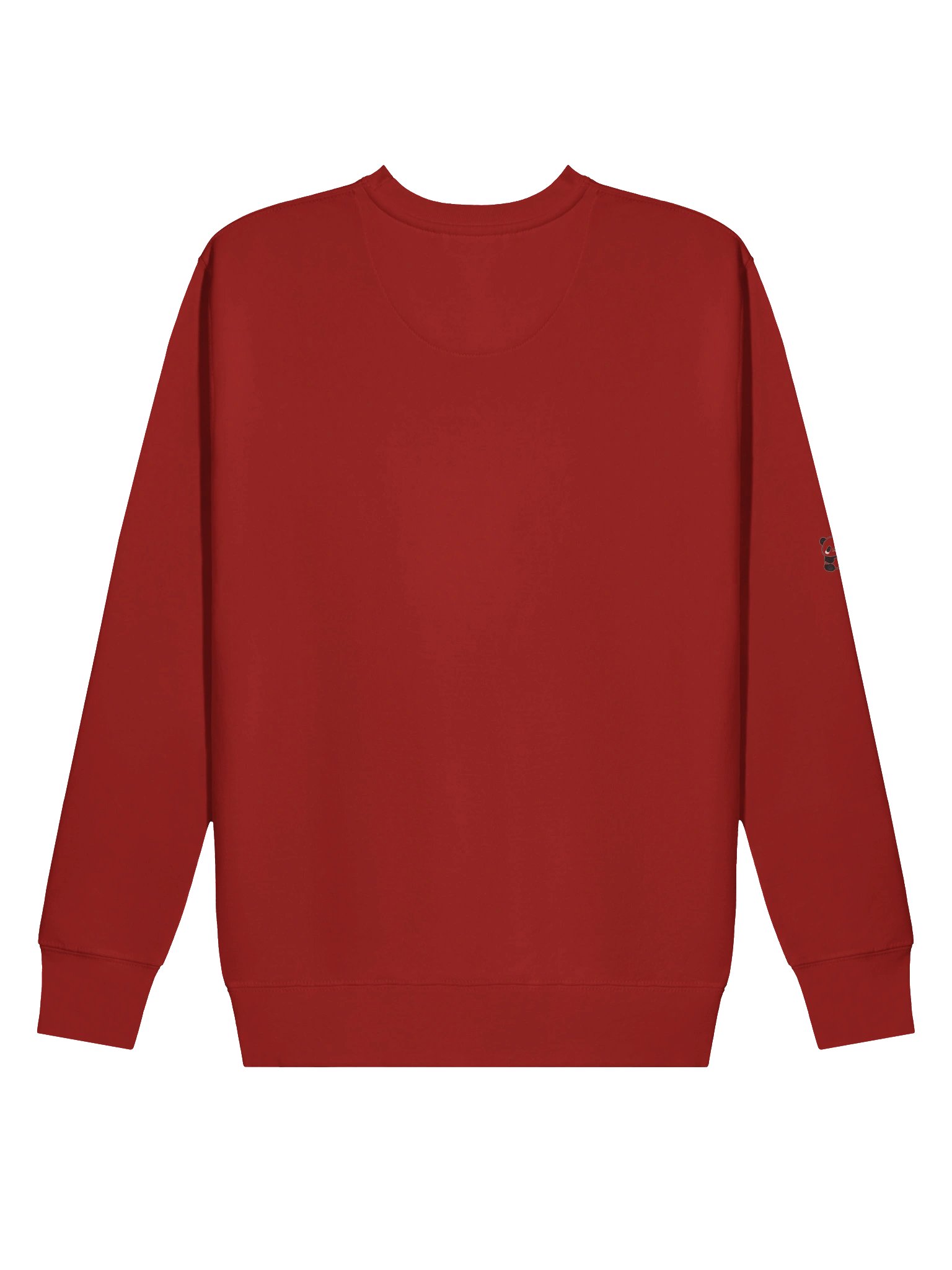 Hidenza Graffiti Tag Sweatshirt – Red Oversized Streetwear Crewneck with Panda Sleeve Detail product image (5)