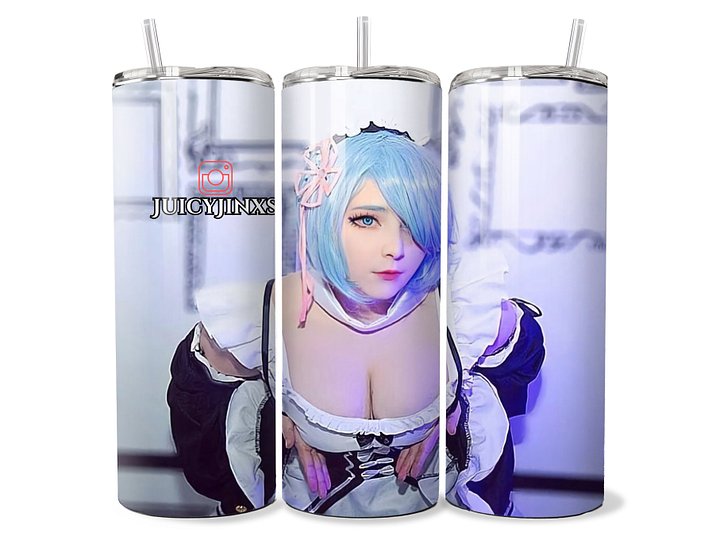 Re:Zero - Rem Cosplay Tumbler (JuicyJinxs) - 20oz Stainless Steel product image (1)