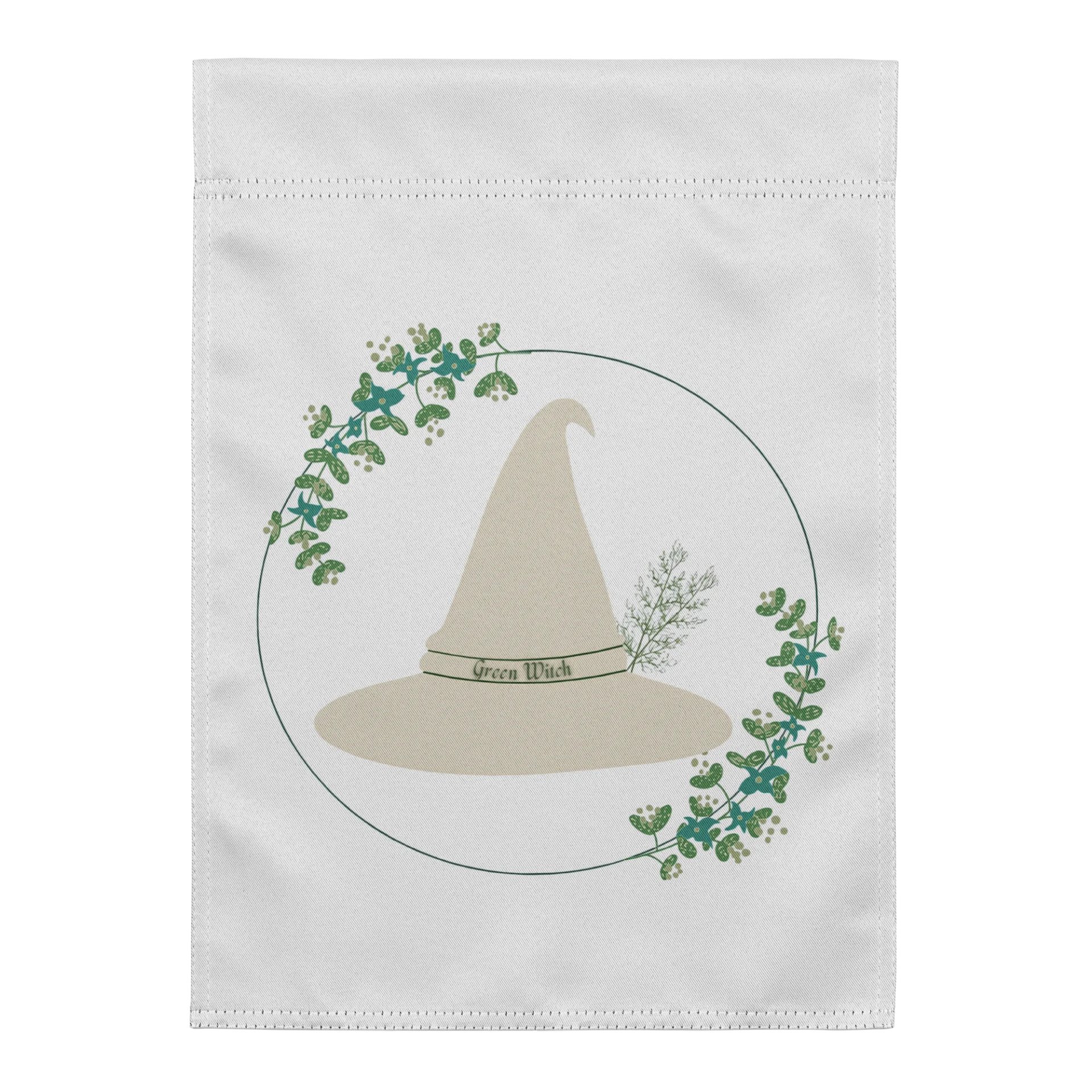 Green Witch Garden Flag product image (1)