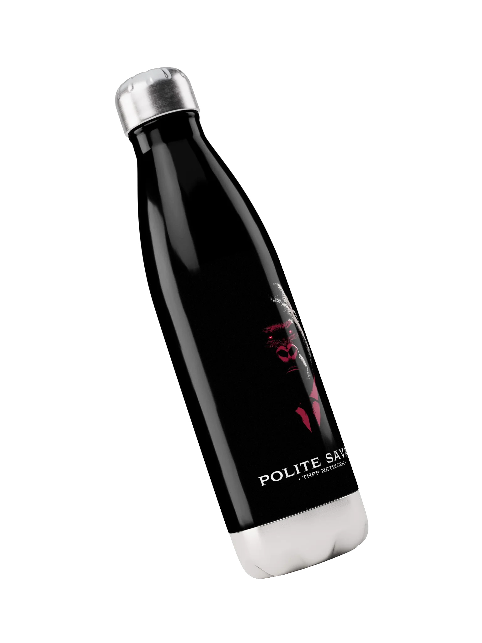 Take Yo Azz to the Gym- Gorilla Black Water Bottle product image (3)