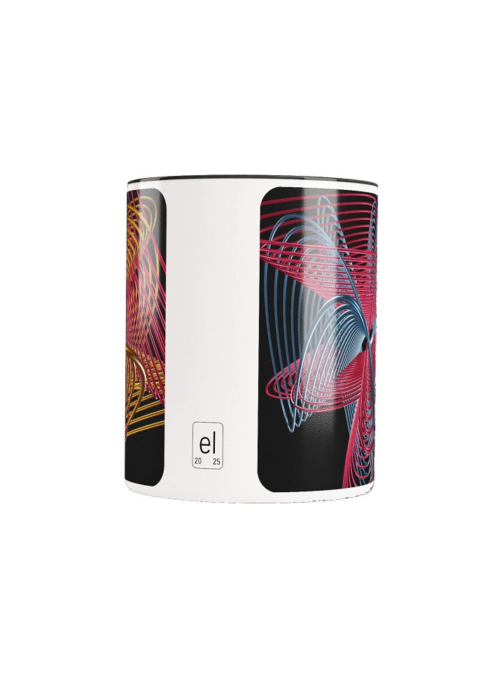 Oscilloscopic Dance 3+4 - Lissajous Figures Mathematical Art Mug product image (2)