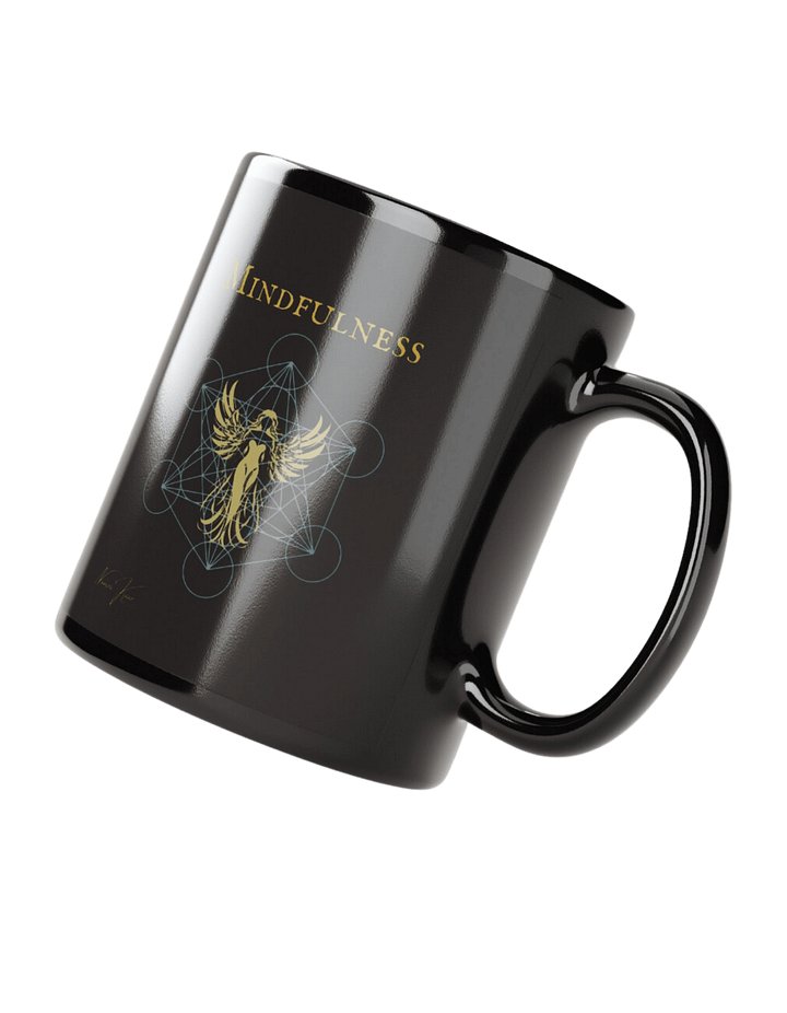 Metatron's Cube- Black Glossy Mug product image (2)