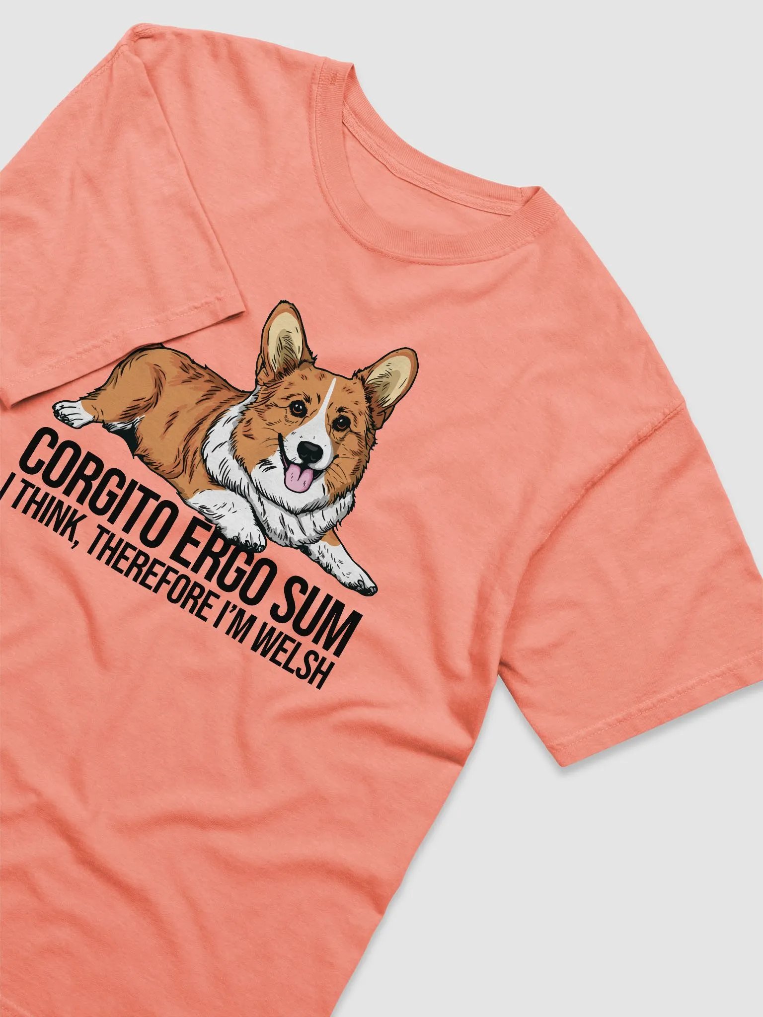 Corgito Ergo Sum T-Shirt of a Cardigan Welsh Corgi | Funny T-Shirt for Herding Dog Paw-rents product image (6)